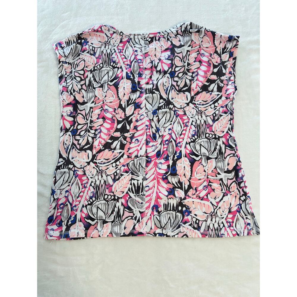 T by Talbots Women's Medium Floral Top - Picture 3 of 7